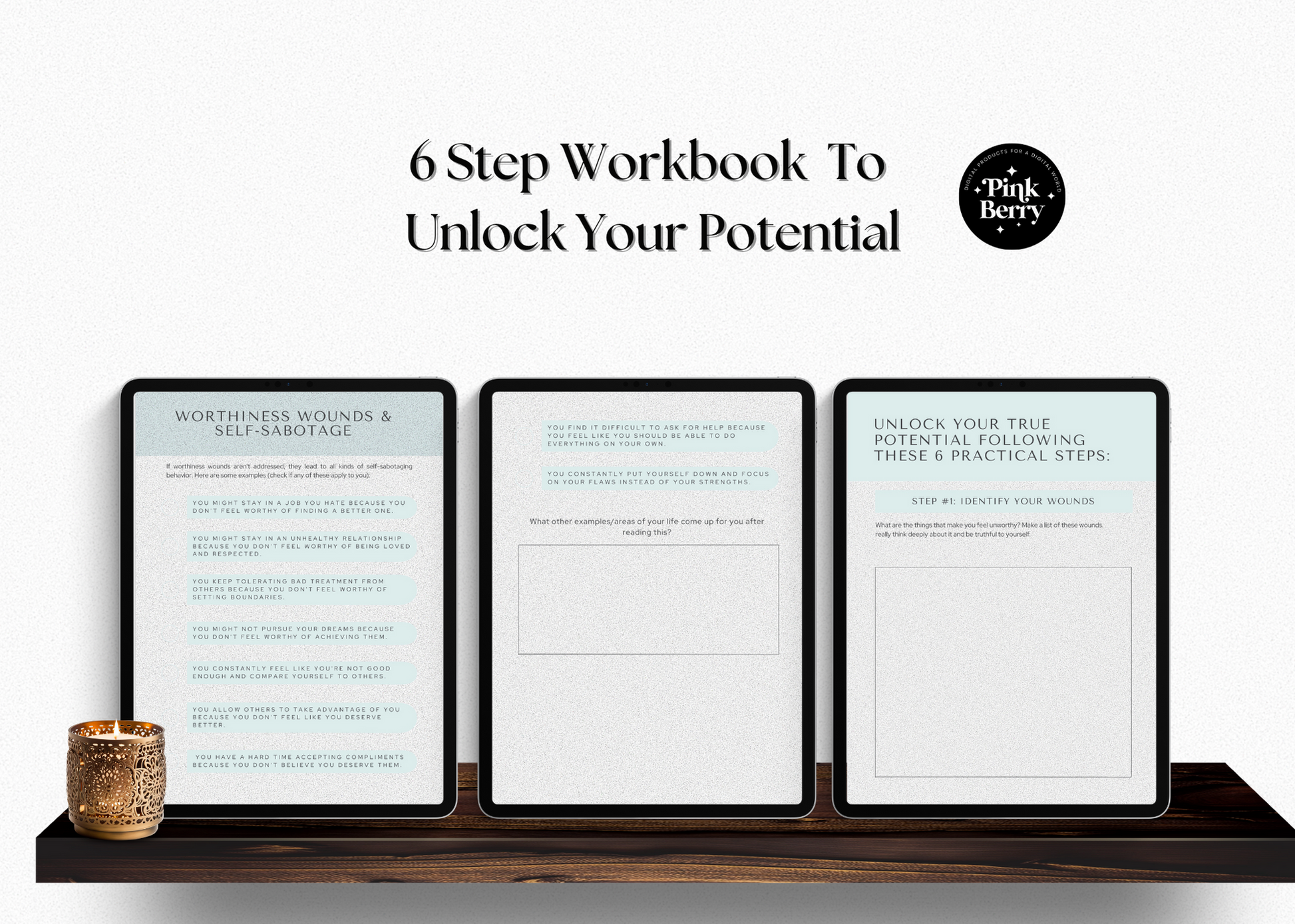 PLR Digital Workbook- Inner Wounds Workbook For Goodnotes-White Labeled Digital Product