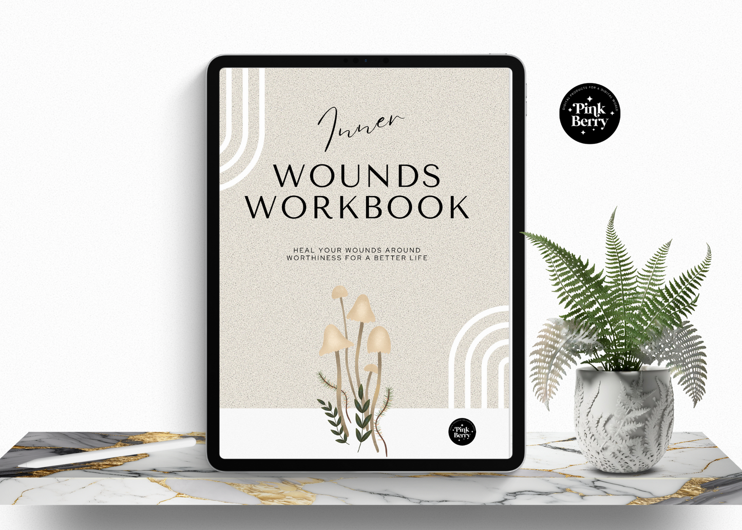Inner Core Wounds Digital Workbook-52 Page Goodnotes Digital Workbook- 6 Steps With Writing Prompts Media 1 of 8