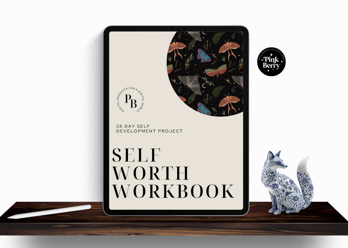 Self Worth Digital Workbook- The Self Development Project- 95 Page Goodnotes Digital Workboo