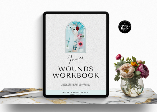 PLR Inner Core Wounds Digital Workbook-41 Page Goodnotes Digital Workbook- Completely White Labeled For Coaches/ Course Creators and Publishers Media 1 of 8