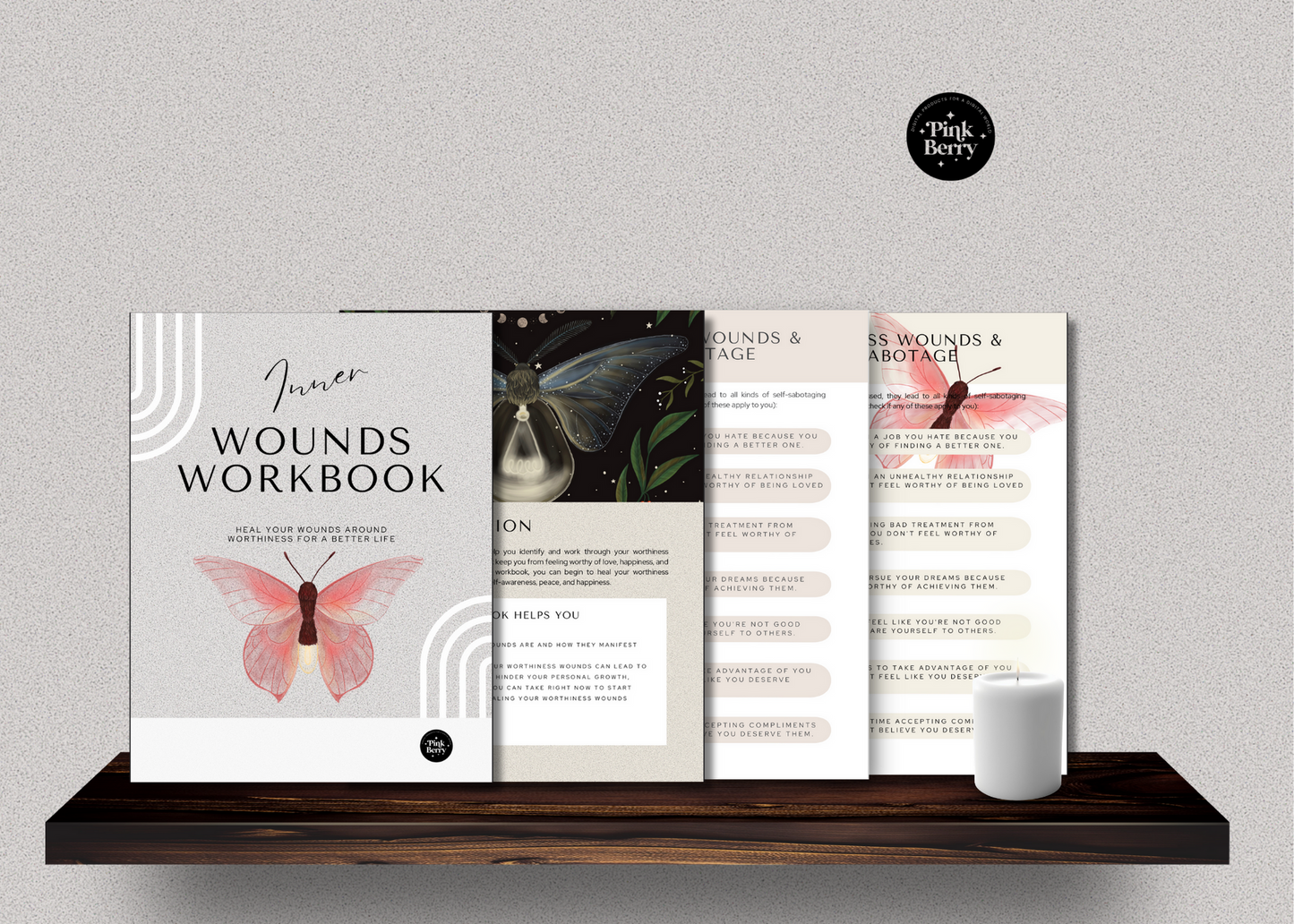 Printable Inner Wounds Workbook- 40 Page Printable With 6 Steps And 28 Journal Prompts