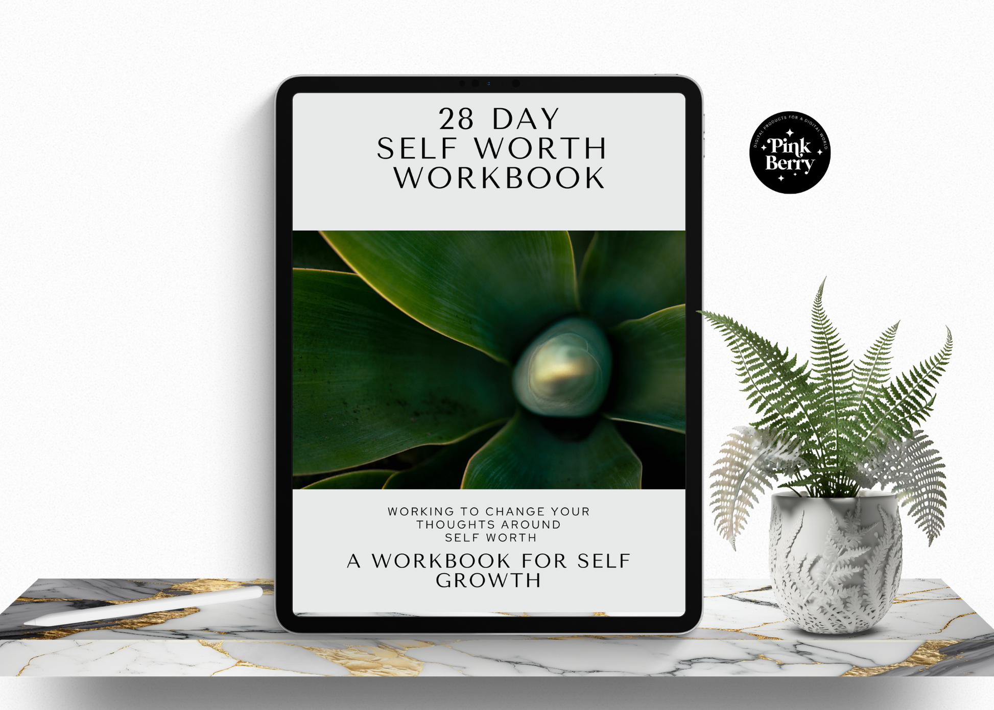 PLR Self Worth Digital Workbook For Coaches And Publishers- 94 Page Goodnotes Digital Workbook Media 1 of 7