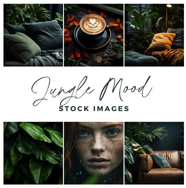 Lifestyle Stock Photos Bundle - 19 Photos- Jungle Mood- Lush Green and Moody Stock Photo Collection PLR license ( Your Use Only tion 