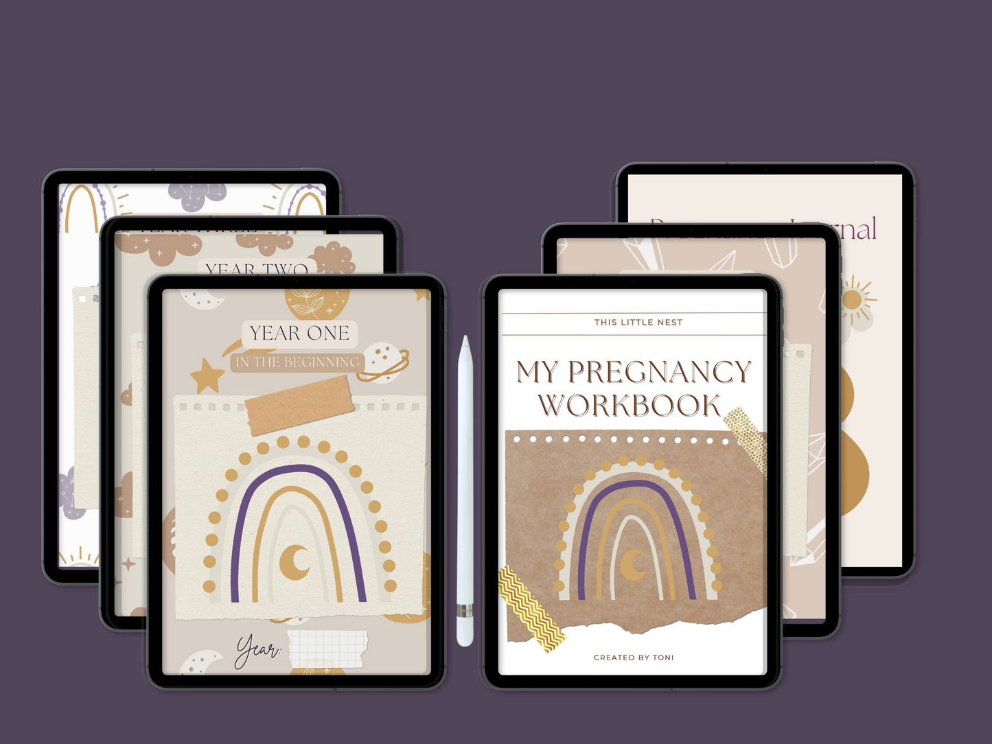 Digital Pregnancy Package, Workbook, Scrapbook, Journal, And More