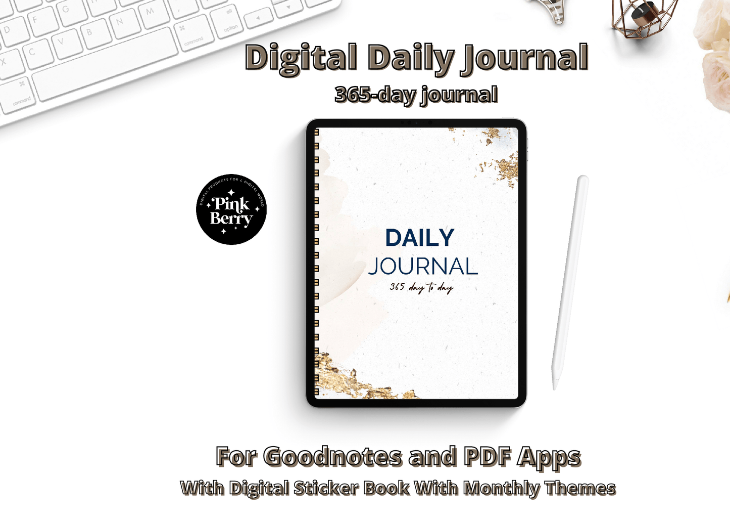Digital Daily Journal, Self Care, And Wellness Journal Package
