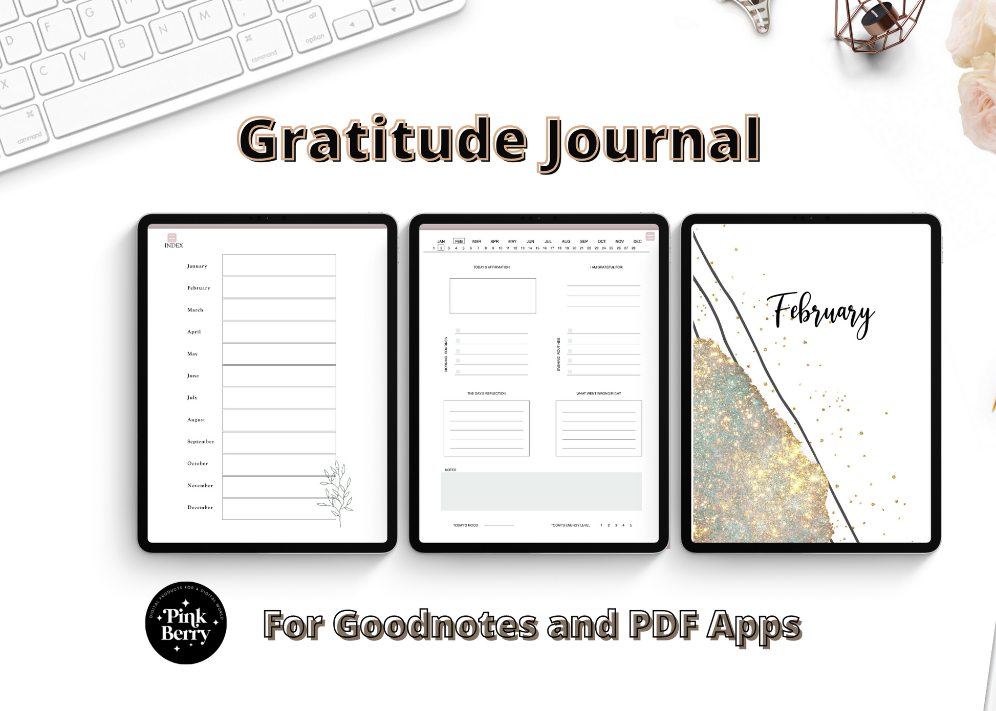Digital Reading Journal | Hyperlinked PDF File For Goodnotes, Notability |  iPad PDF Annotation Planner