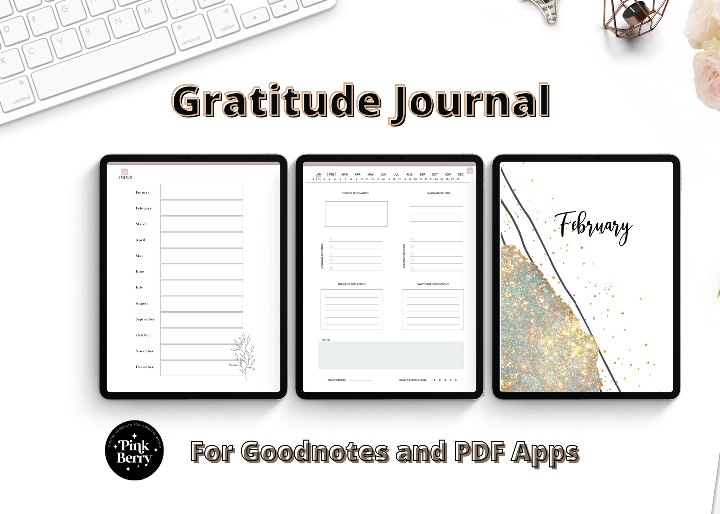 PLR Digital Daily Journal | GoodNotes Journal | iPad Journals | Digital Diary For Commercial Use