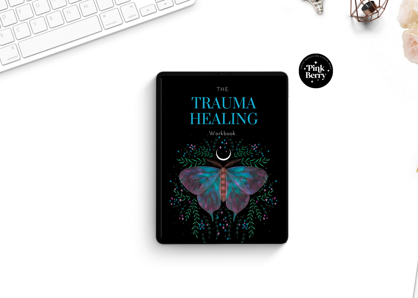 Digital Trauma healing Workbook- Dark Mode | Mental Health Journal | Journaling Prompts | Personal Development | Trauma Healing Workbook