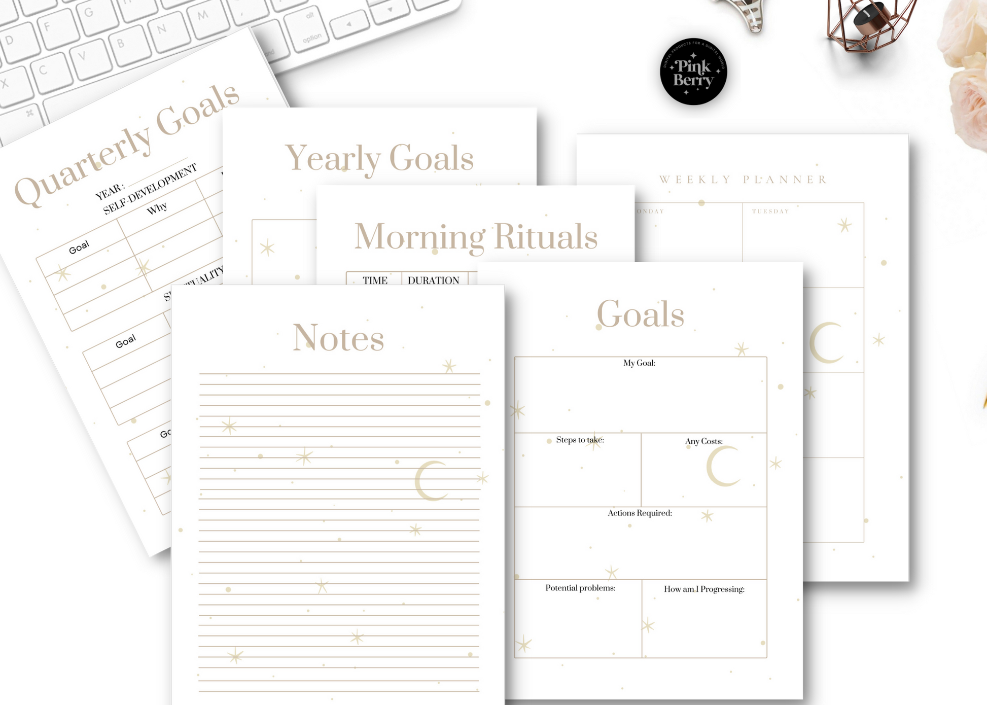 Printable Manifest Journal Workbook | Manifest Planner- Law Of Attraction- Dream Life Journal | Printable Dream Workbook- 41 Templates