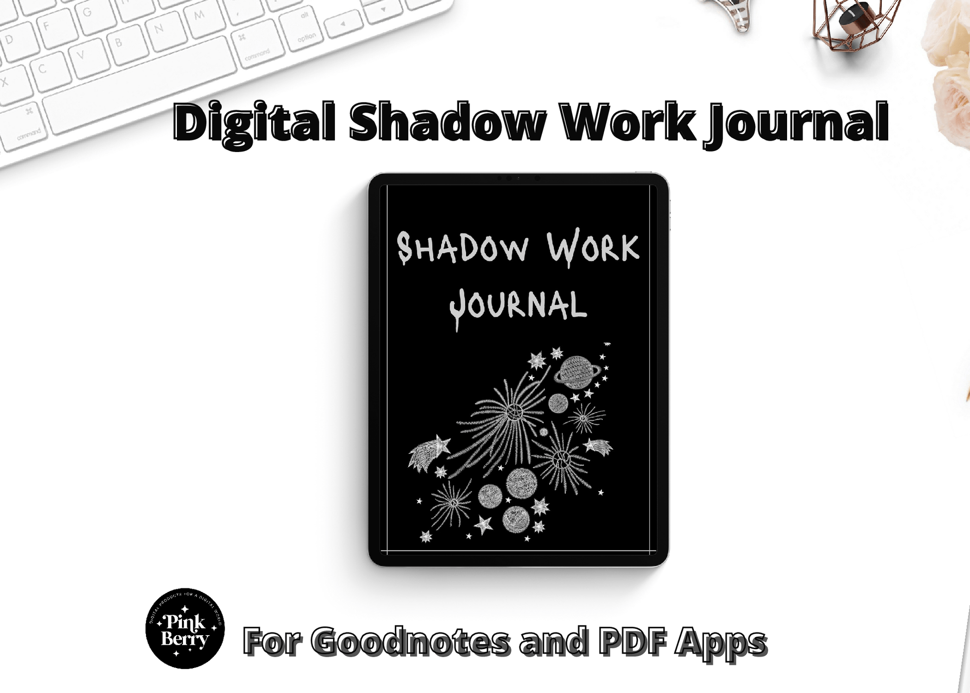 Digital Shadow Work Journal- Dark Mode  Mental Health Journal, For  Goodnotes and Notability – Pink Berry Digital