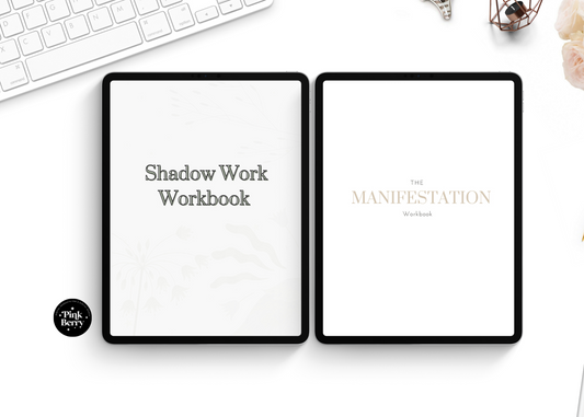 PLR Digital Planner Package- Digital Shadow Work Workbook, And Digital Manifest Workbook For Commercial Use