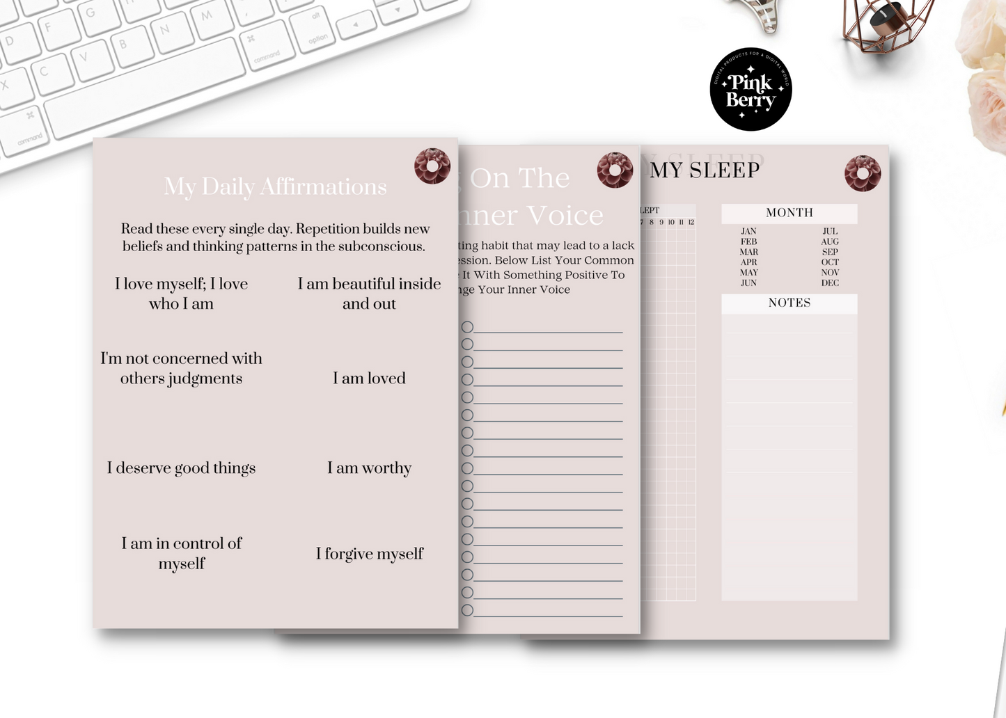 PLR Printable- Self Love Workbook For Coaches And Creators/ Canva Template and Bonus included