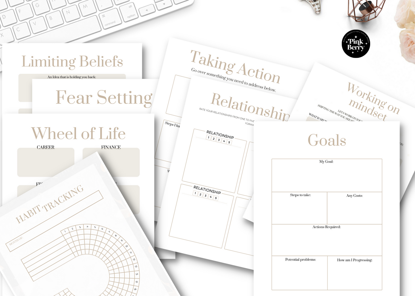 Canva Template Printable Manifest Journal Workbook | Manifest Planner- Law Of Attraction- Canva Workbook | Manifest Printable